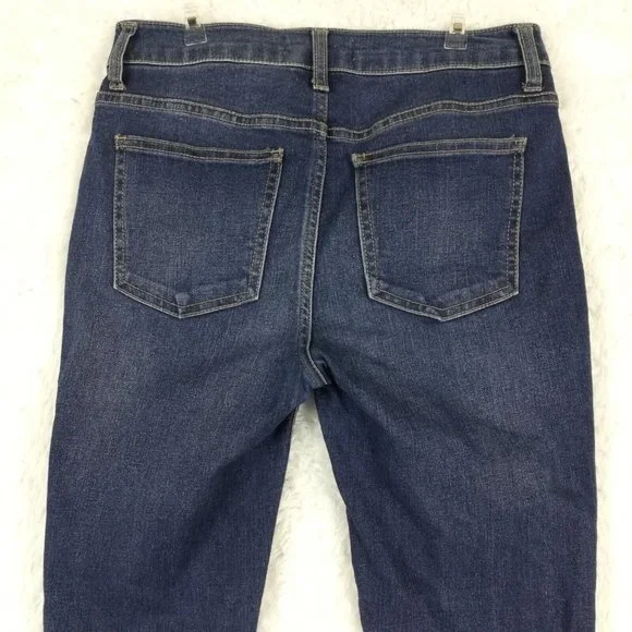 Harper Heritage Womens Jeans Skinny Blue Denim Medium‎ Wash Ripped Mid Rise 26 - Picture 4 of 13